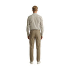 Beige Polyester Skinny Pants