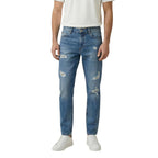 Blue Cotton Skinny Jeans