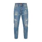 Blue Cotton Skinny Jeans