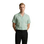 Green Linen Shortsleeve Shirt