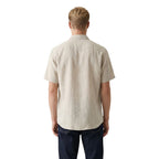 Beige Linen Shortsleeve Shirt