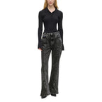 Black Recycled Cotton Mom Jeans