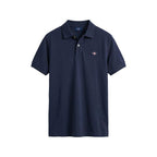 Blue Cotton Polo Shirt