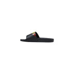 Black Synthetic Slippers