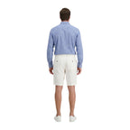 White Linen Bermuda Shorts
