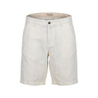 White Linen Bermuda Shorts