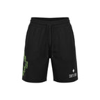 Black Cotton Bermuda Shorts