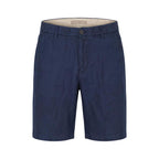 Blue Linen Bermuda Shorts