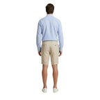 Beige Linen Bermuda Shorts