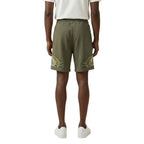 Green Cotton Bermuda Shorts