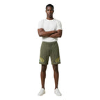 Green Cotton Bermuda Shorts