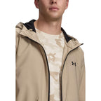 Beige Polyester Hoodie