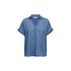 Blue Lyocell Shortsleeve Shirt