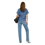 Blue Lyocell Shortsleeve Shirt