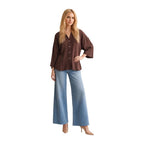 Brown Viscose Blouse