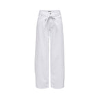 White Cotton Mom Jeans