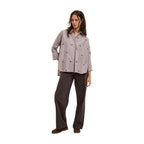 Brown Recycled Polyester Blouse