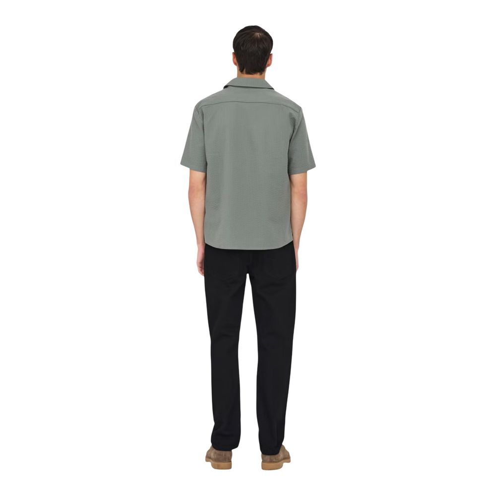 Green Cotton Shortsleeve Shirt