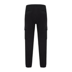 Black Cotton Casual Pants