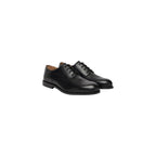 Black Leather Oxfords And Derbies