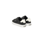Black Leather Low Top Sneakers