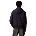 Blue Recycled Polyester Full-Length Jacket