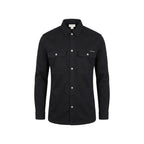 Black Cotton Dress Shirt