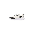 Black And White Recycled Polyester Athletic Sneakers
