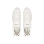 White Recycled Polyester Low Top Sneakers