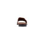 Brown Leather Flat Sandals