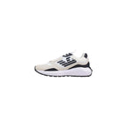 Black And White Polyethylene Athletic Sneakers