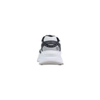 Black And White Polyester Athletic Sneakers