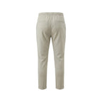 Beige Polyester Casual Pants