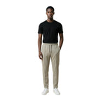 Beige Polyester Casual Pants