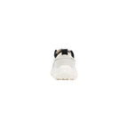 White Polyester Athletic Sneakers
