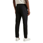 Black Cotton Casual Pants