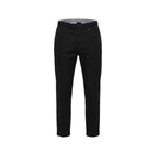 Black Cotton Casual Pants