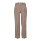 Beige Viscose Dress Pants