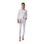 White Cotton Denim Jacket