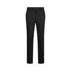 Black Cotton Chino Pants