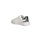 Silver Leather Sneakers