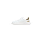 White Leather Low Top Sneakers