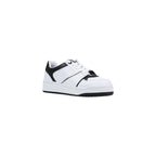 Black And White Polyethylene Low Top Sneakers