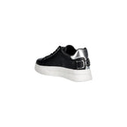 Black Polyethylene Platform Sneakers