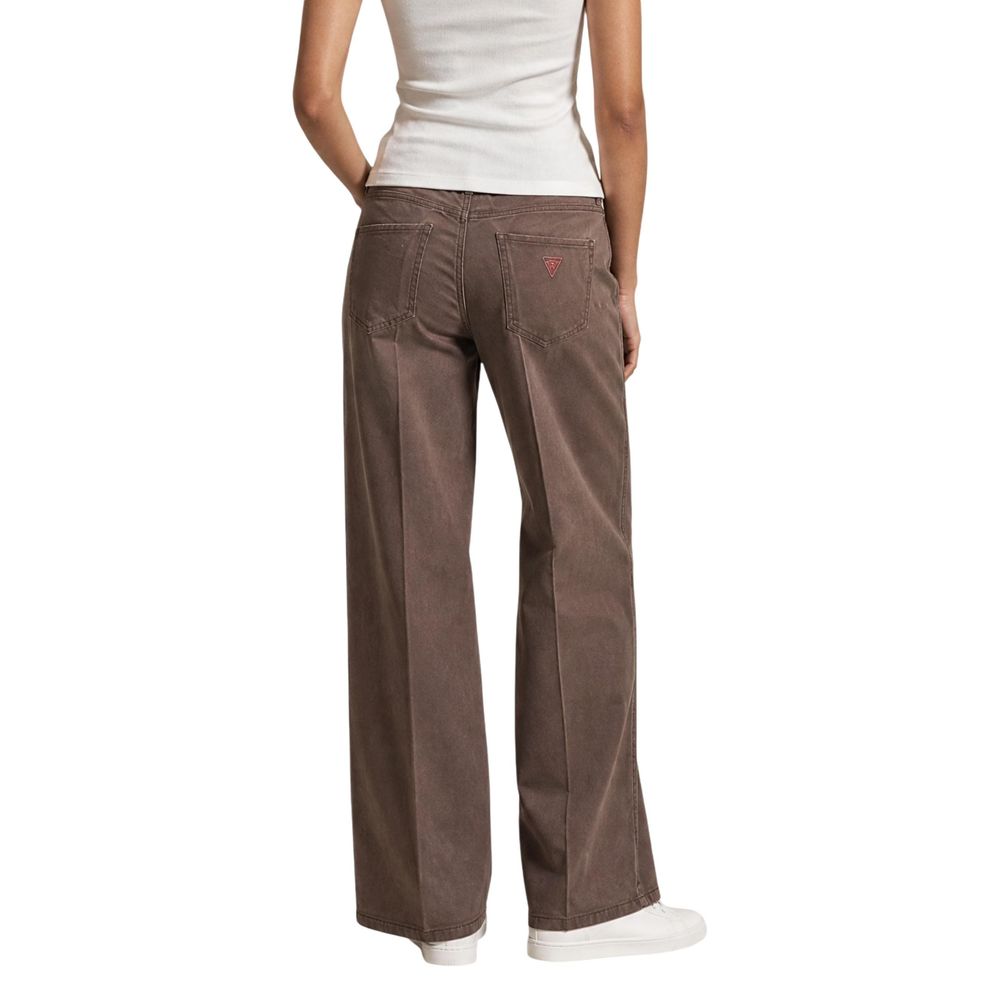 Beige Lyocell Flared Pants
