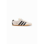 Black And White Suede Leather Athletic Sneakers