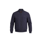 Blue Polyester Bomber