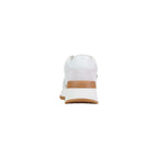 White Artificial Leather Athletic Sneakers