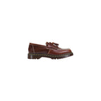Brown Leather Slip-On Loafers