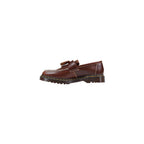 Brown Leather Slip-On Loafers
